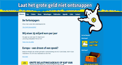 Desktop Screenshot of hetgrotegeld.be