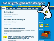 Tablet Screenshot of hetgrotegeld.be